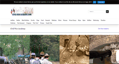 Desktop Screenshot of civilwaracademy.com